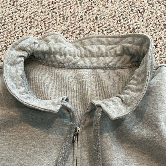 Gray L/S Sparkly Zip Up - Picture 3 of 5